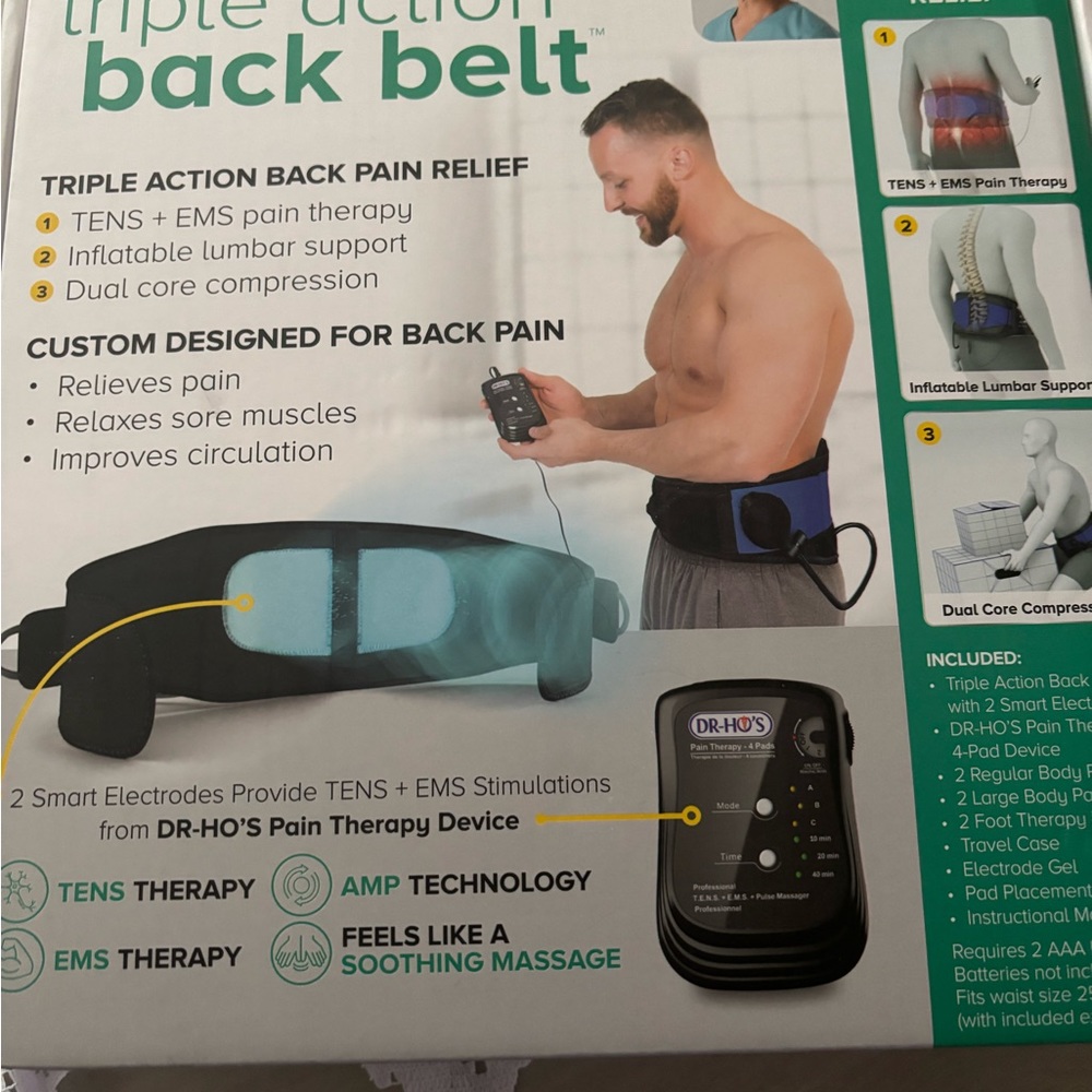 Dr Ho’s
Triple action back belt bought December 2024